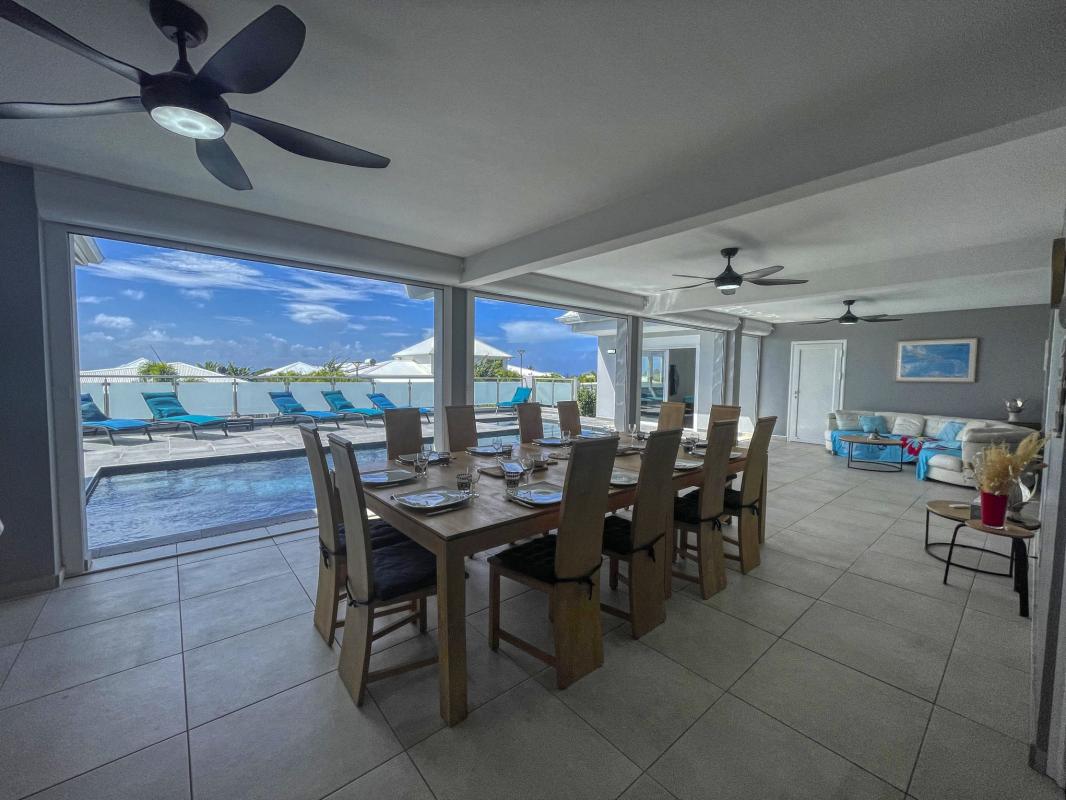11.Location villa piscine vue mer St François Guadeloupe_Terrasse